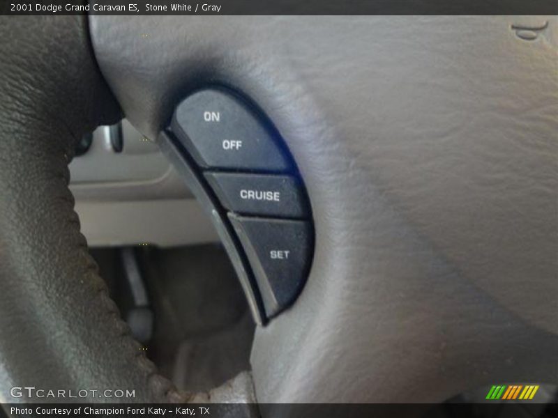 Stone White / Gray 2001 Dodge Grand Caravan ES