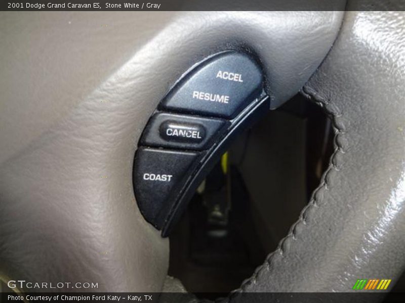 Stone White / Gray 2001 Dodge Grand Caravan ES