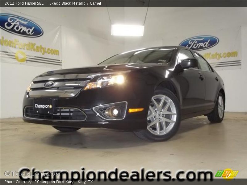 Tuxedo Black Metallic / Camel 2012 Ford Fusion SEL