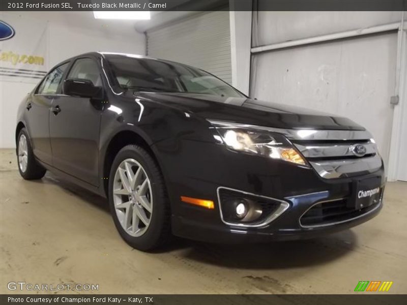 Tuxedo Black Metallic / Camel 2012 Ford Fusion SEL