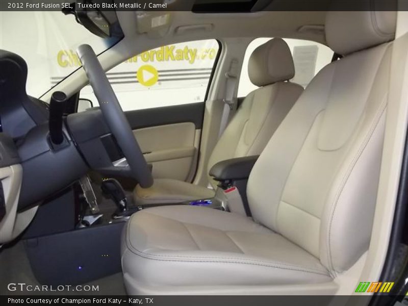 Tuxedo Black Metallic / Camel 2012 Ford Fusion SEL
