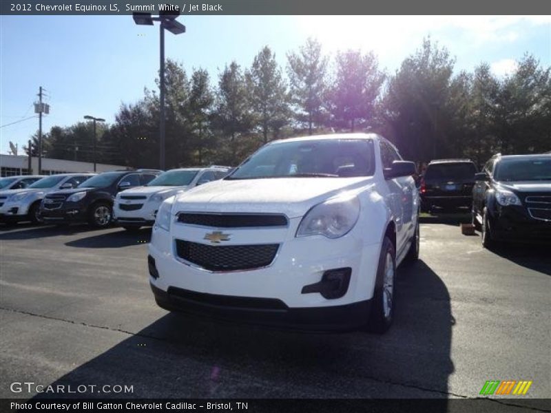 Summit White / Jet Black 2012 Chevrolet Equinox LS