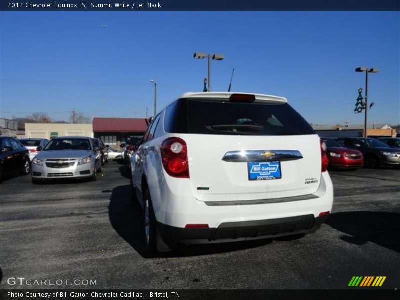 Summit White / Jet Black 2012 Chevrolet Equinox LS