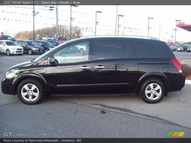 Galaxy Black Metallic / Beige 2007 Nissan Quest 3.5 S