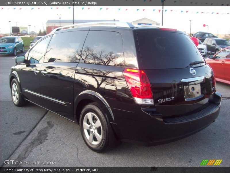 Galaxy Black Metallic / Beige 2007 Nissan Quest 3.5 S
