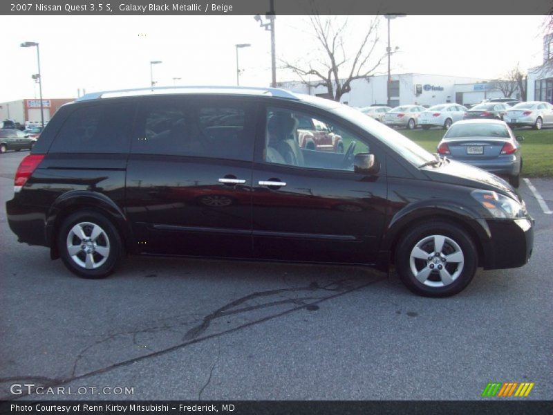 Galaxy Black Metallic / Beige 2007 Nissan Quest 3.5 S