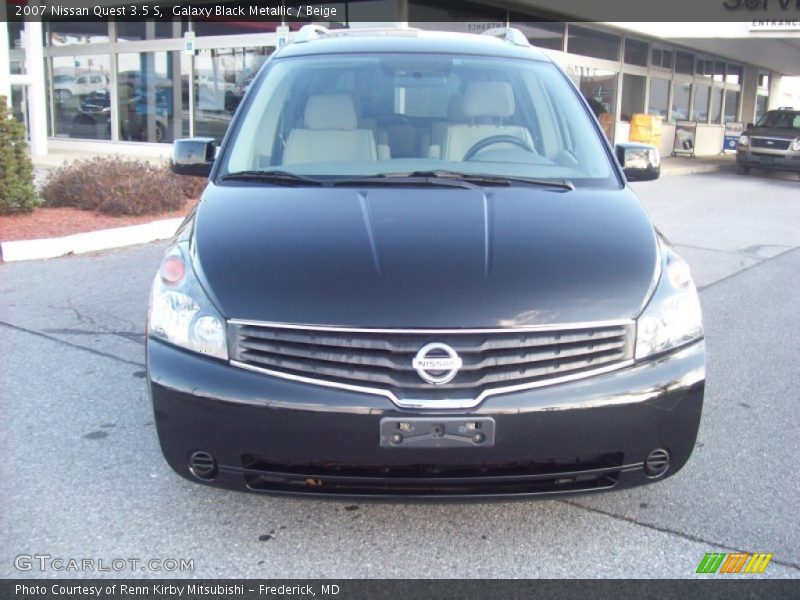 Galaxy Black Metallic / Beige 2007 Nissan Quest 3.5 S