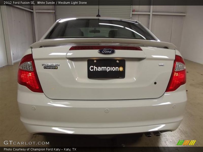 White Suede / Medium Light Stone 2012 Ford Fusion SE