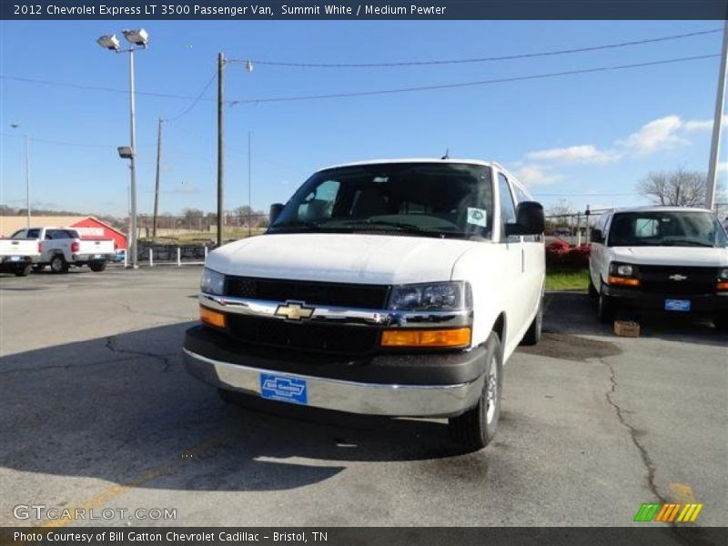 Summit White / Medium Pewter 2012 Chevrolet Express LT 3500 Passenger Van