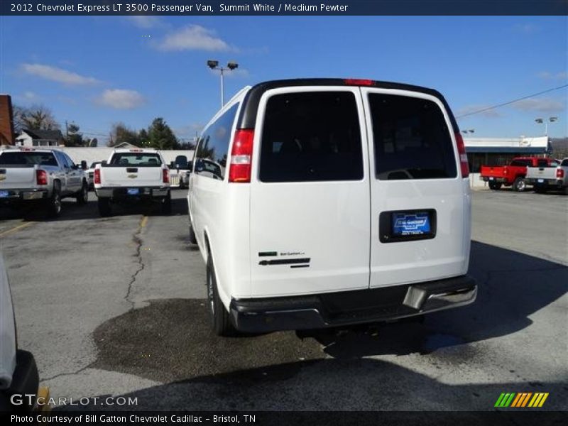 Summit White / Medium Pewter 2012 Chevrolet Express LT 3500 Passenger Van