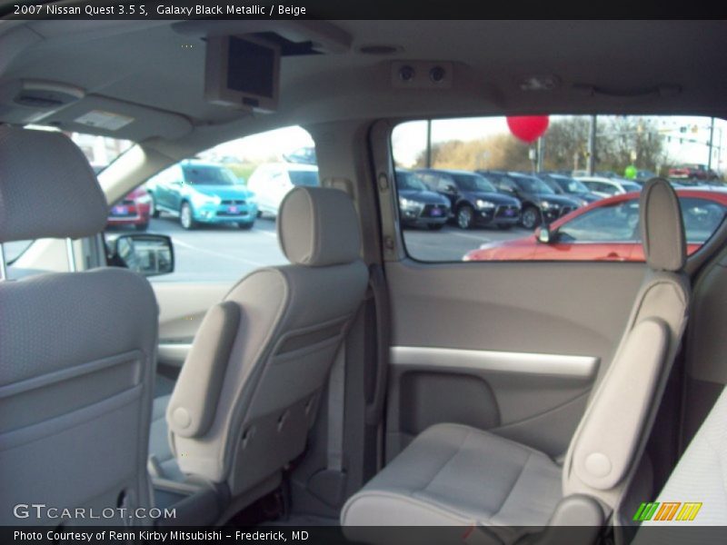Galaxy Black Metallic / Beige 2007 Nissan Quest 3.5 S