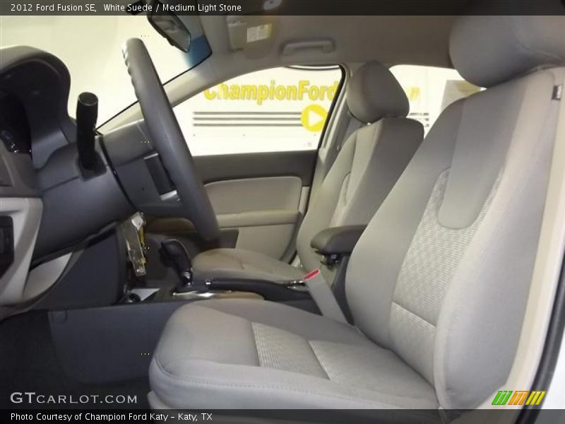 White Suede / Medium Light Stone 2012 Ford Fusion SE