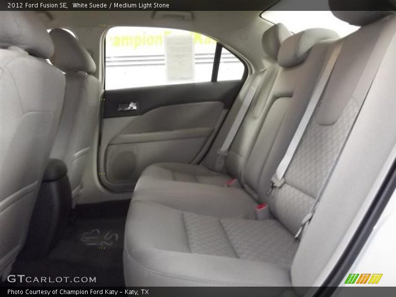 White Suede / Medium Light Stone 2012 Ford Fusion SE
