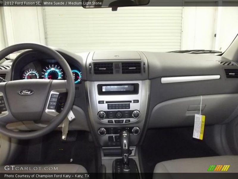 White Suede / Medium Light Stone 2012 Ford Fusion SE
