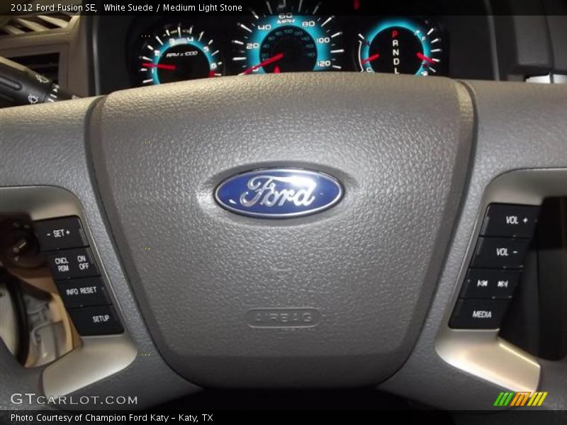 White Suede / Medium Light Stone 2012 Ford Fusion SE