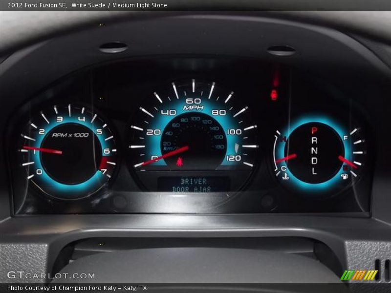 White Suede / Medium Light Stone 2012 Ford Fusion SE
