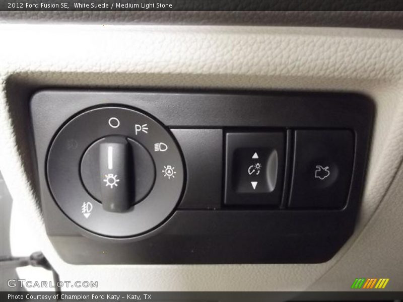 White Suede / Medium Light Stone 2012 Ford Fusion SE