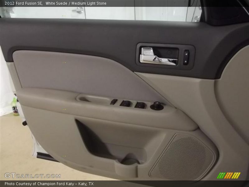 White Suede / Medium Light Stone 2012 Ford Fusion SE