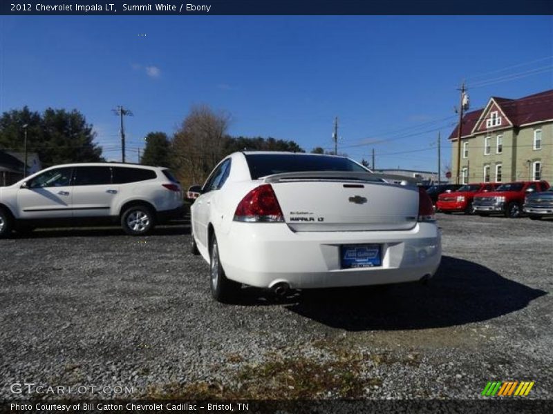 Summit White / Ebony 2012 Chevrolet Impala LT
