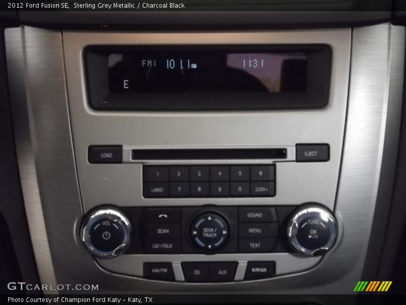 Sterling Grey Metallic / Charcoal Black 2012 Ford Fusion SE