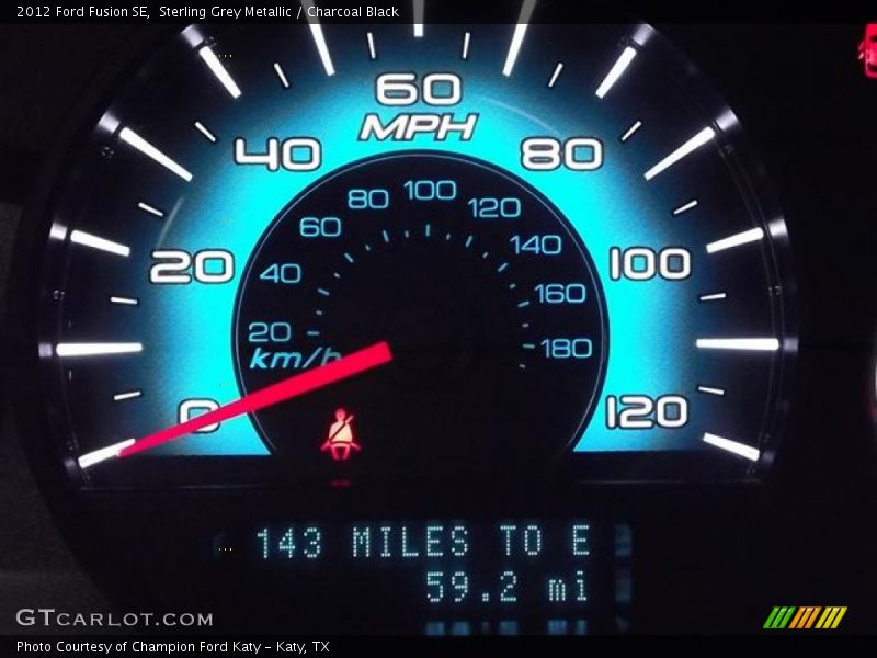 Sterling Grey Metallic / Charcoal Black 2012 Ford Fusion SE