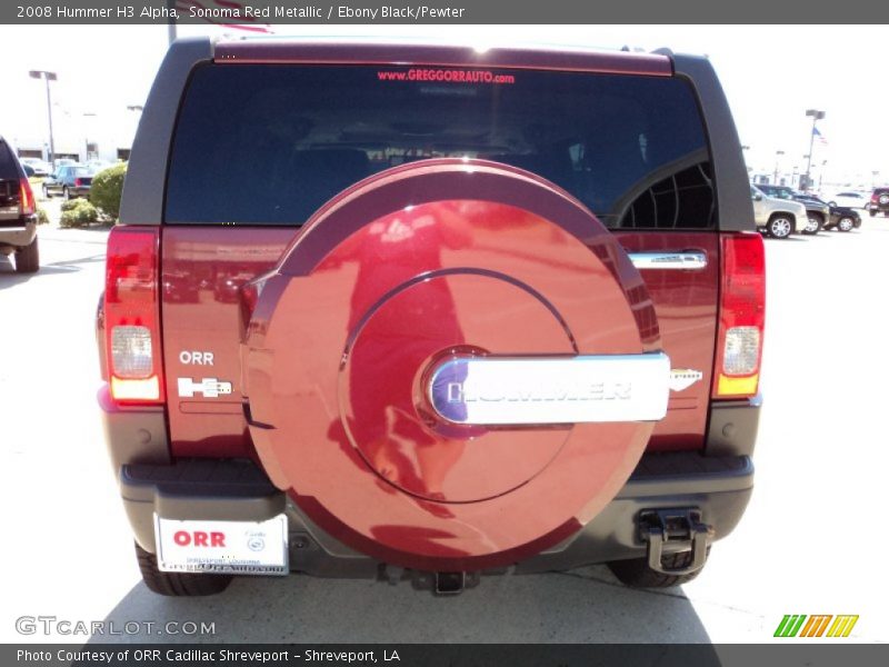 Sonoma Red Metallic / Ebony Black/Pewter 2008 Hummer H3 Alpha