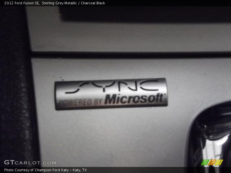 Sterling Grey Metallic / Charcoal Black 2012 Ford Fusion SE