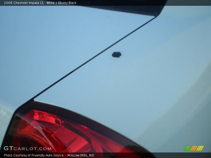 White / Ebony Black 2008 Chevrolet Impala LS