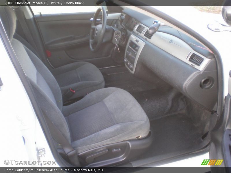 White / Ebony Black 2008 Chevrolet Impala LS