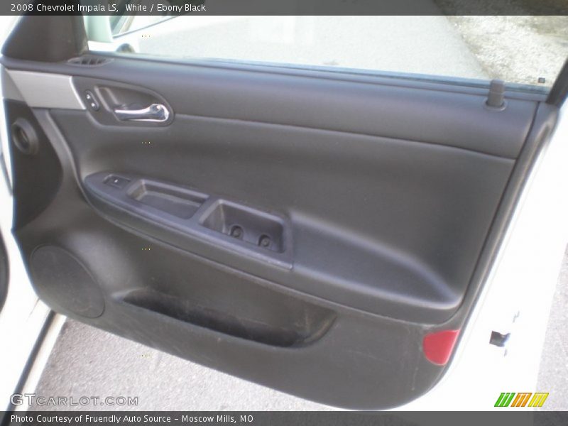 White / Ebony Black 2008 Chevrolet Impala LS