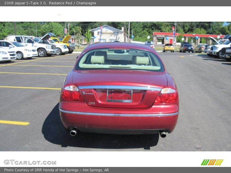 Radiance Red / Champagne 2008 Jaguar S-Type 3.0
