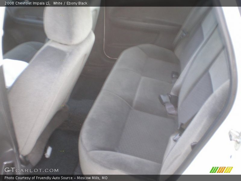 White / Ebony Black 2008 Chevrolet Impala LS