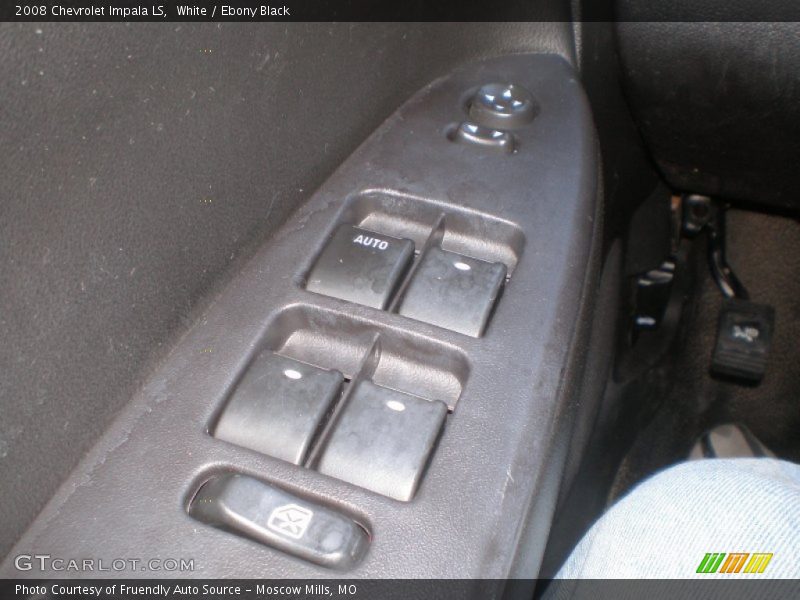 White / Ebony Black 2008 Chevrolet Impala LS