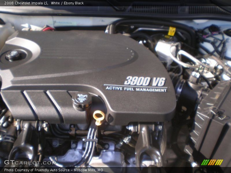 White / Ebony Black 2008 Chevrolet Impala LS