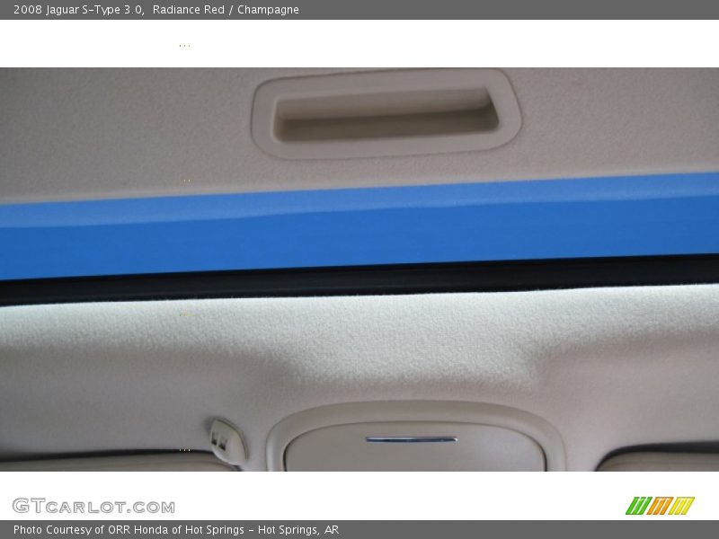 Radiance Red / Champagne 2008 Jaguar S-Type 3.0