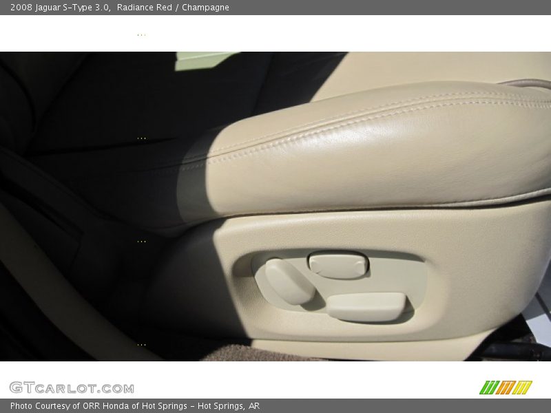 Radiance Red / Champagne 2008 Jaguar S-Type 3.0