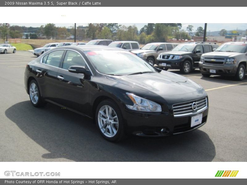 Super Black / Caffe Latte 2009 Nissan Maxima 3.5 S