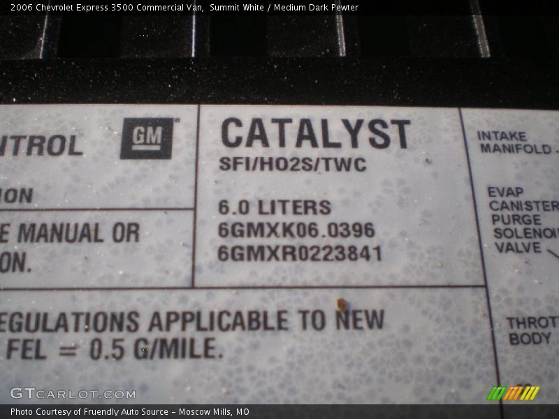 Summit White / Medium Dark Pewter 2006 Chevrolet Express 3500 Commercial Van