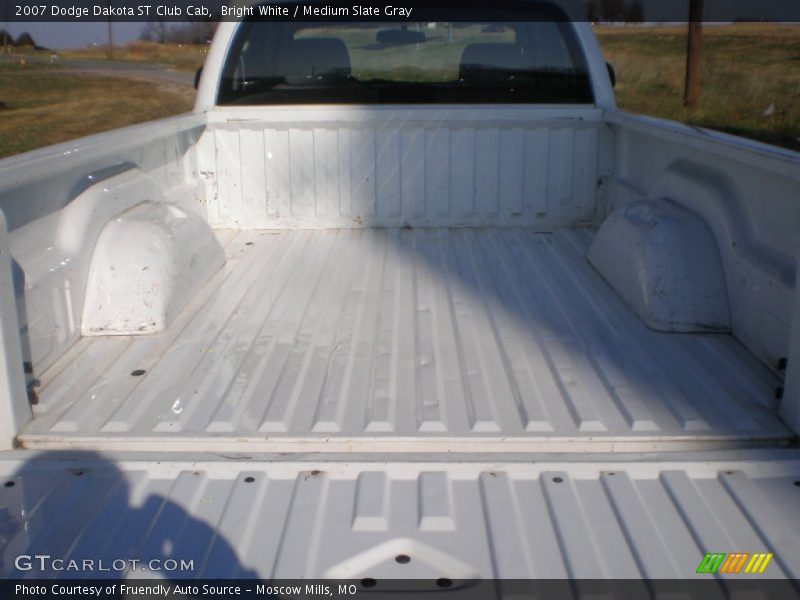 Bright White / Medium Slate Gray 2007 Dodge Dakota ST Club Cab