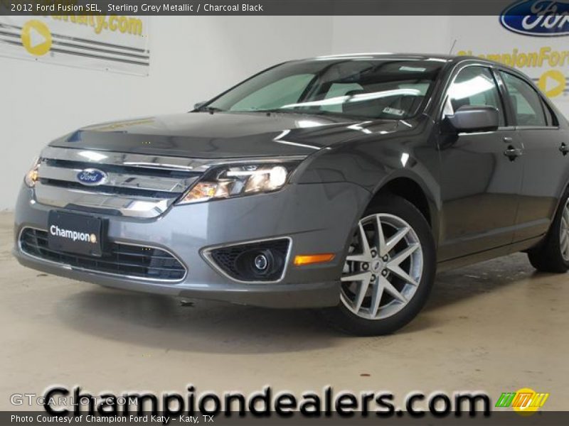Sterling Grey Metallic / Charcoal Black 2012 Ford Fusion SEL