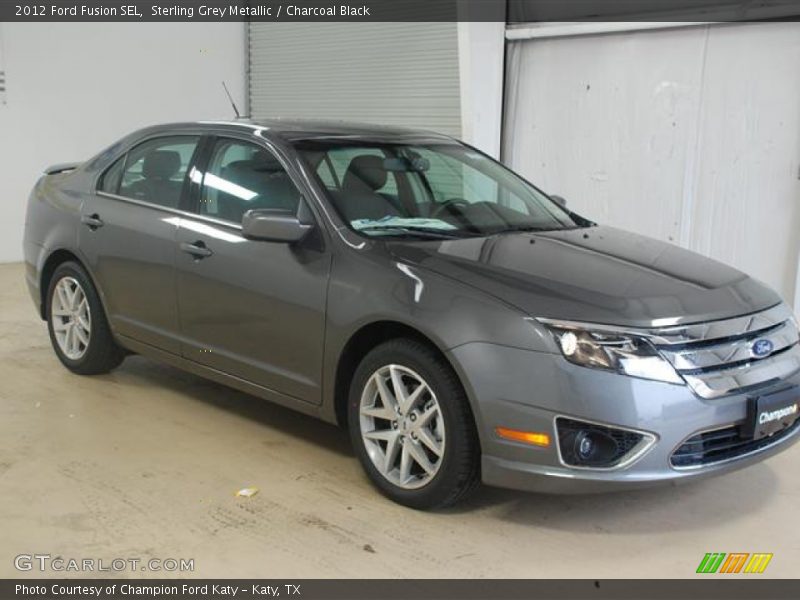 Sterling Grey Metallic / Charcoal Black 2012 Ford Fusion SEL