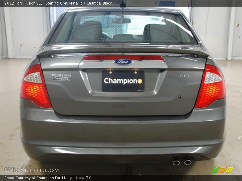 Sterling Grey Metallic / Charcoal Black 2012 Ford Fusion SEL
