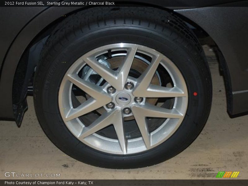 Sterling Grey Metallic / Charcoal Black 2012 Ford Fusion SEL