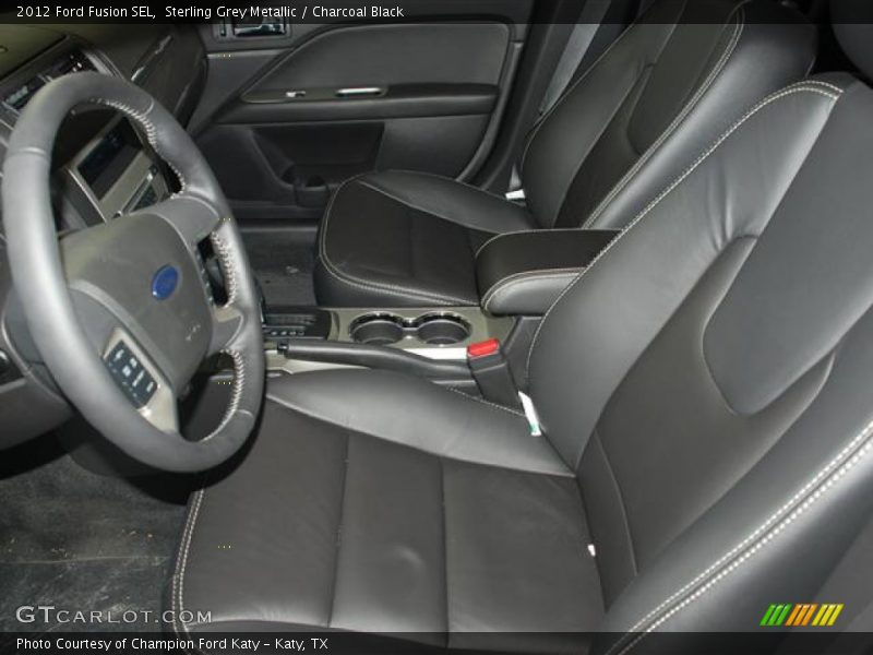 Sterling Grey Metallic / Charcoal Black 2012 Ford Fusion SEL