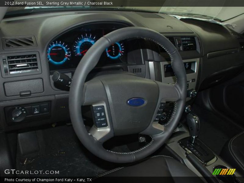 Sterling Grey Metallic / Charcoal Black 2012 Ford Fusion SEL