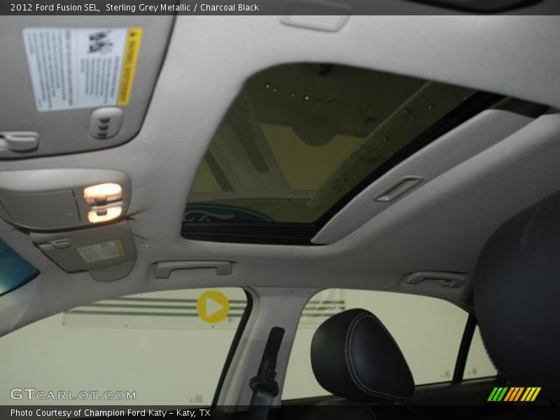 Sterling Grey Metallic / Charcoal Black 2012 Ford Fusion SEL