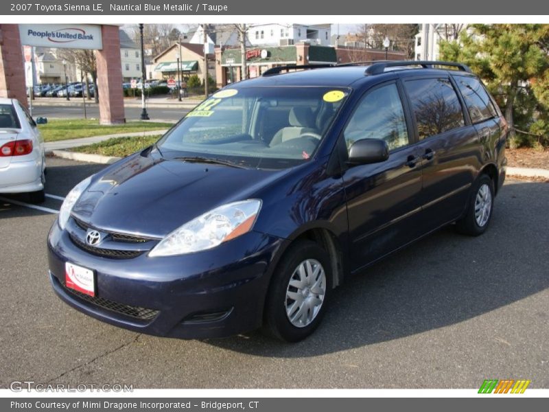 Nautical Blue Metallic / Taupe 2007 Toyota Sienna LE