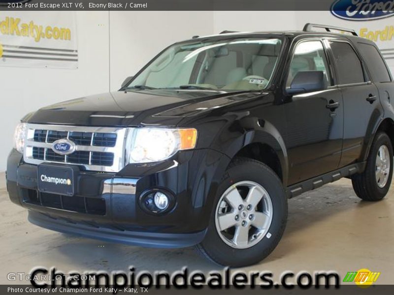 Ebony Black / Camel 2012 Ford Escape XLT V6