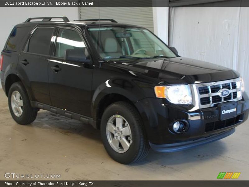 Ebony Black / Camel 2012 Ford Escape XLT V6