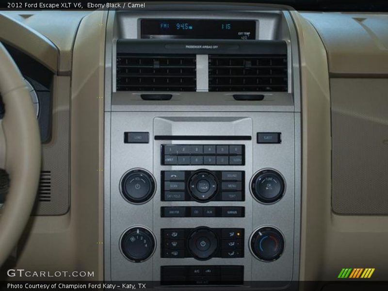 Ebony Black / Camel 2012 Ford Escape XLT V6